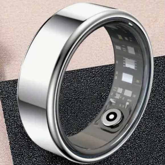 NEW Smart Health Tracker Ring - Silver, Size 7 - Picture 6 of 16